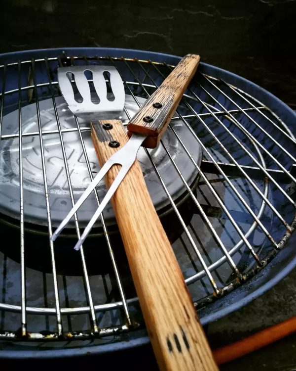 Whisky Barrel Oak BBQ Tool Set