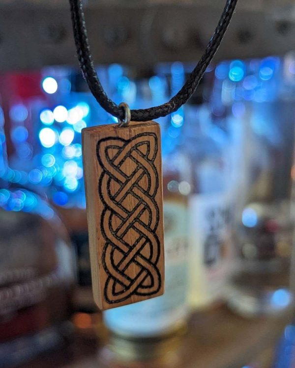 Whisky Oak Celtic Knot Necklace