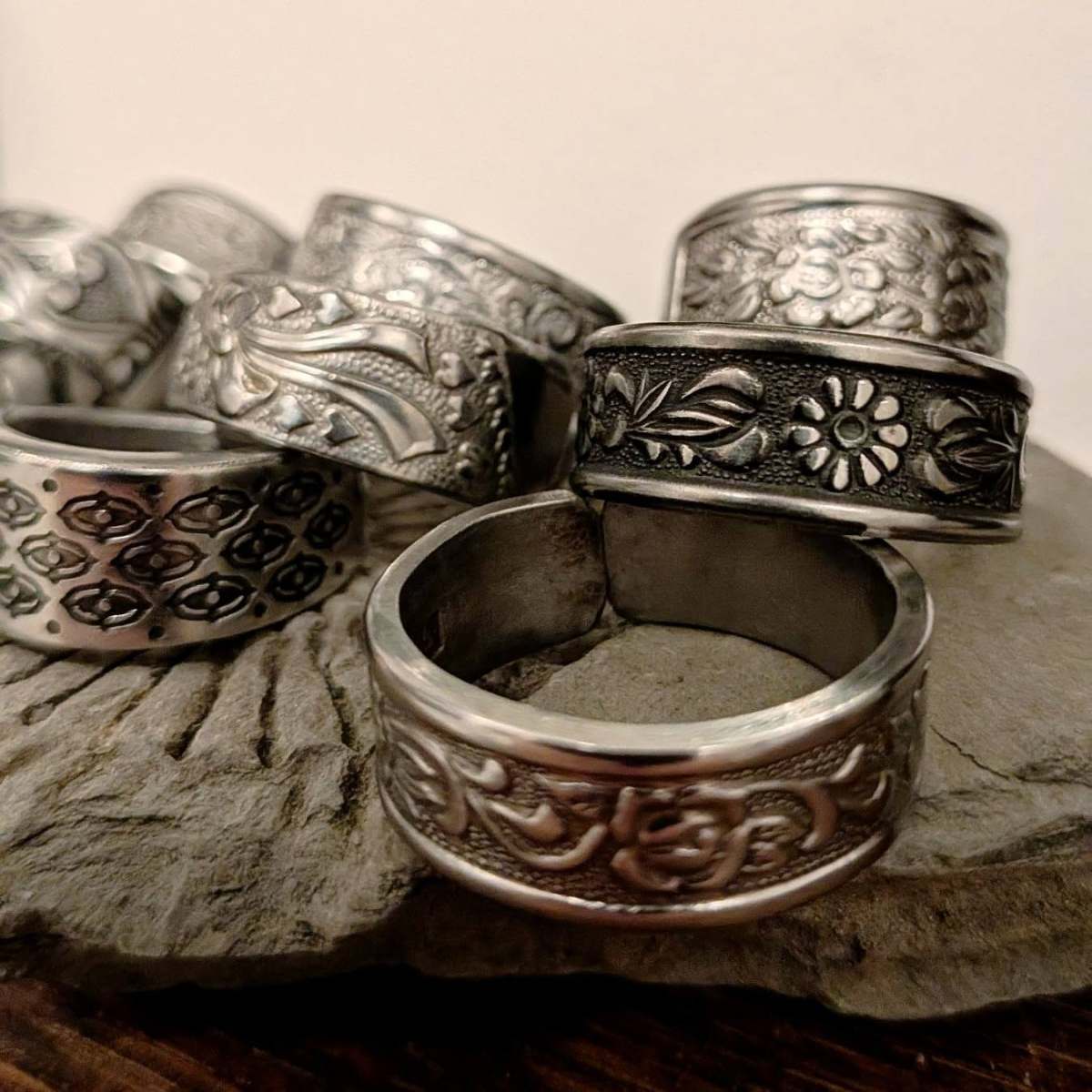 Mystery Stainless Steel Band Ring - Image 4