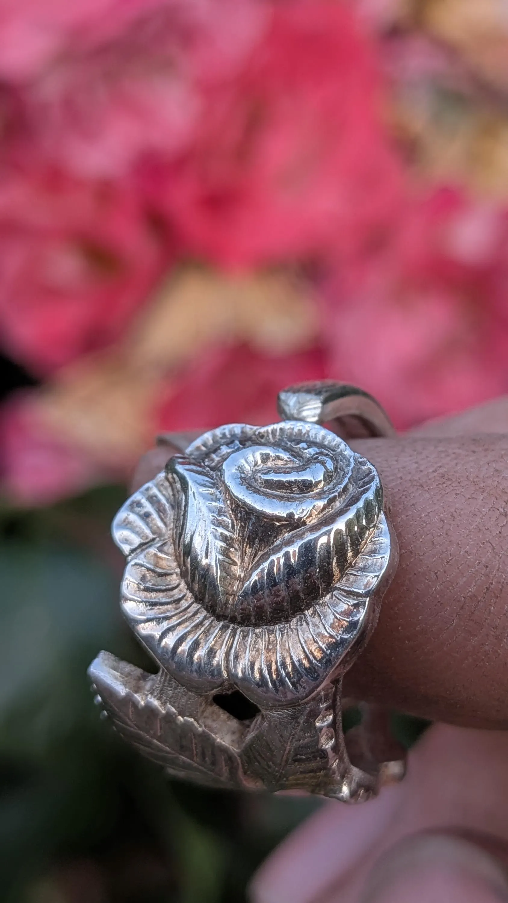 Hildesheimer Rose Spoon Ring Silver Plated 100 - Image 2