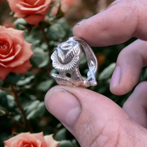 Hildesheimer Rose Spoon Ring Silver Plated 100