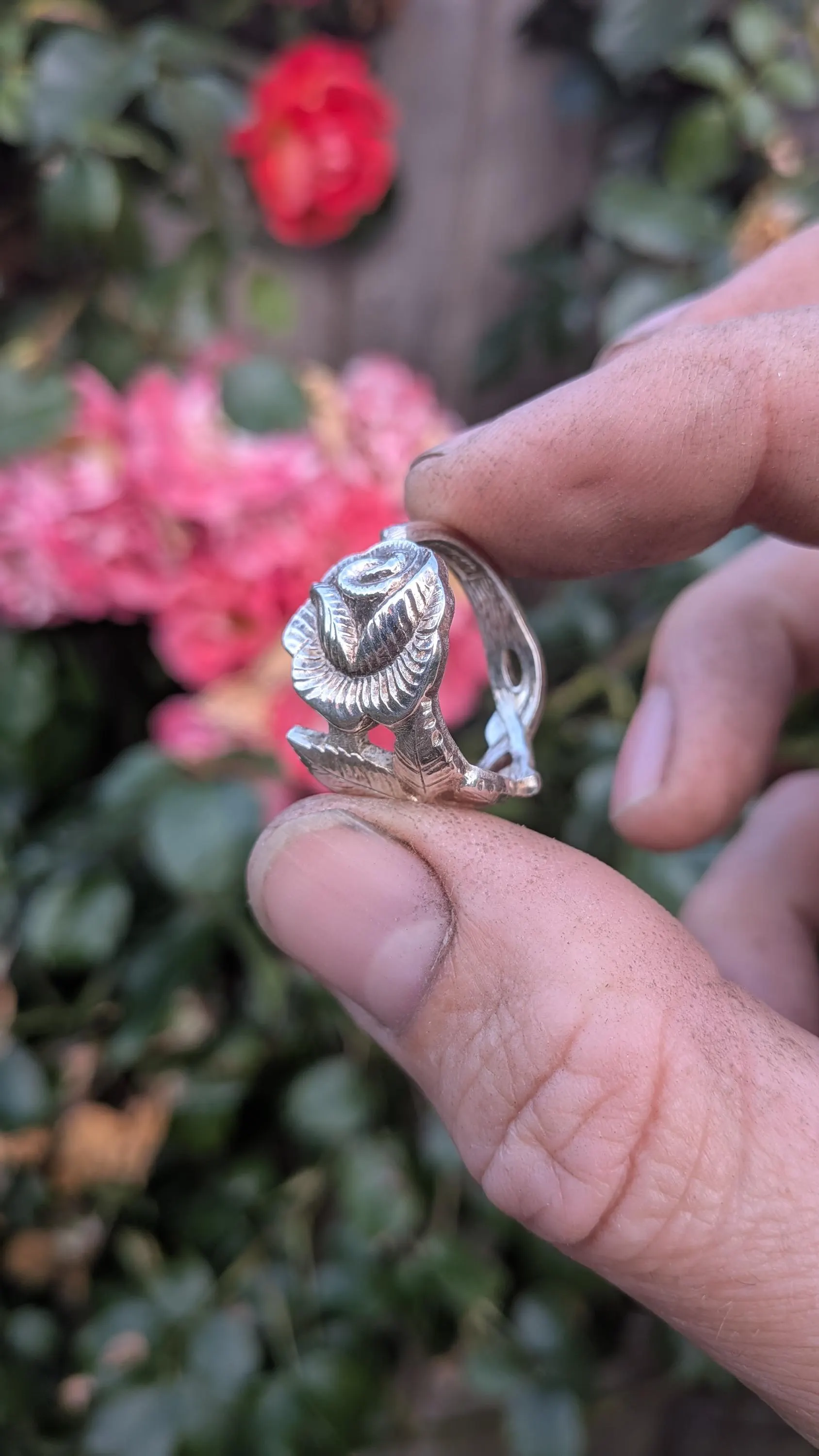 Hildesheimer Rose Spoon Ring Silver Plated 100 - Image 5