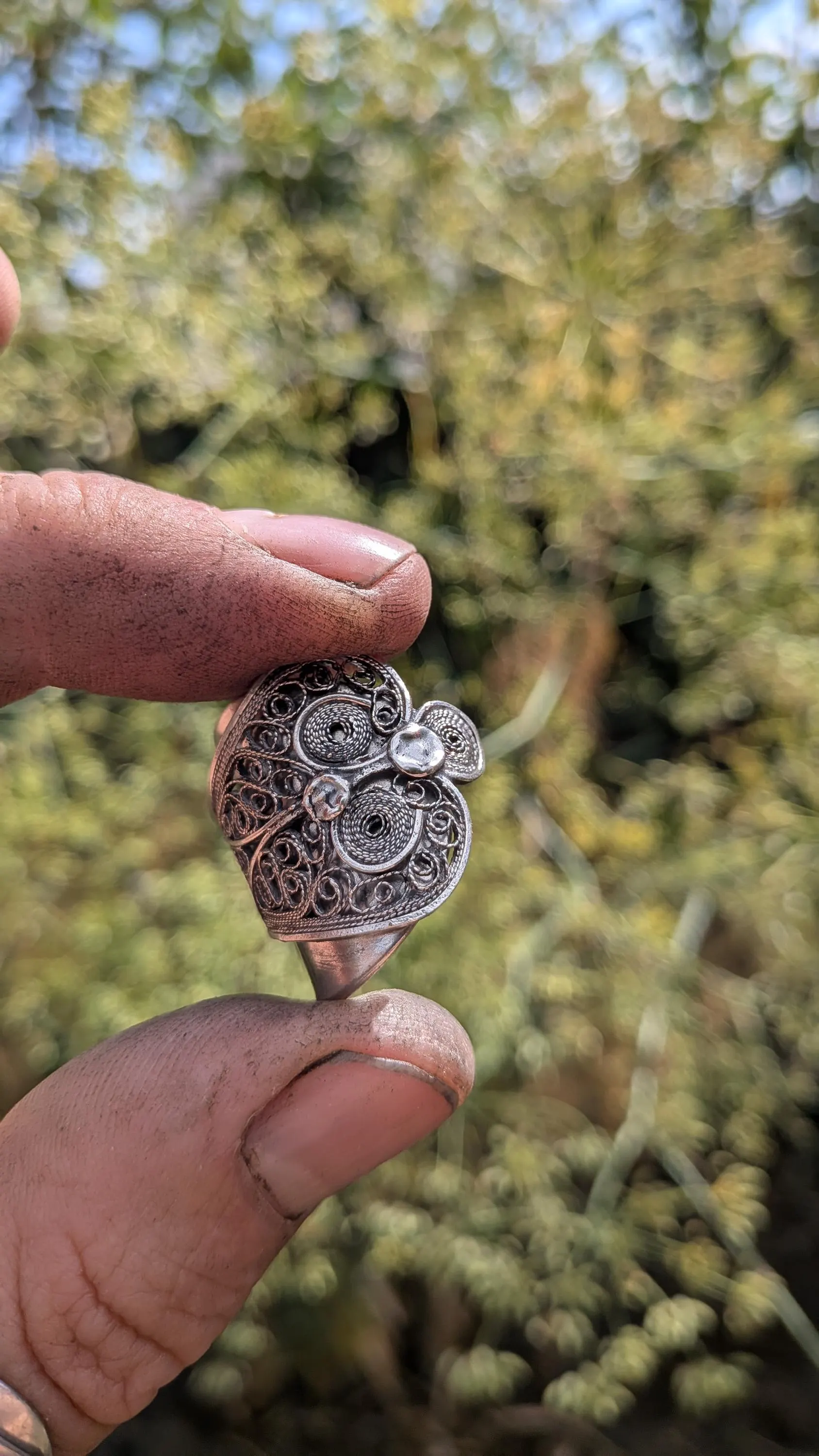 Vintage Filigree Spoon Ring - Image 8